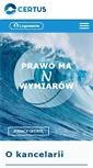 Mobile Screenshot of kancelaria-certus.pl